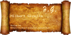 Hilbert Gizella névjegykártya