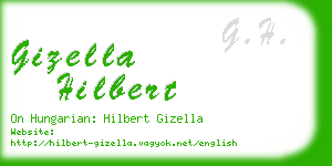 gizella hilbert business card